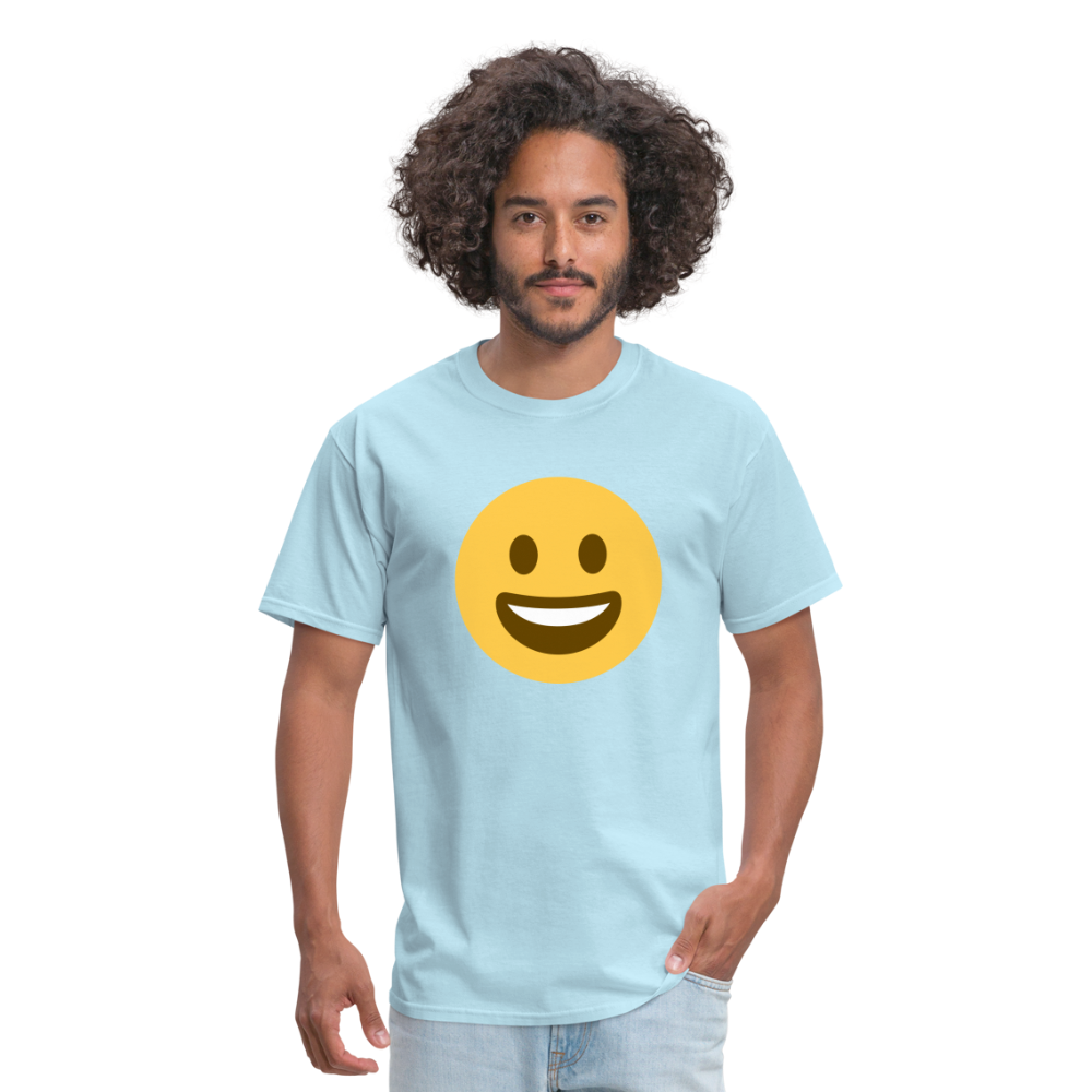 😀 Grinning Face (Twemoji) Unisex Classic T-Shirt - powder blue