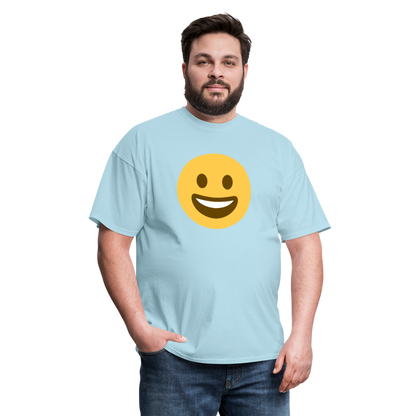 😀 Grinning Face (Twemoji) Unisex Classic T-Shirt - powder blue