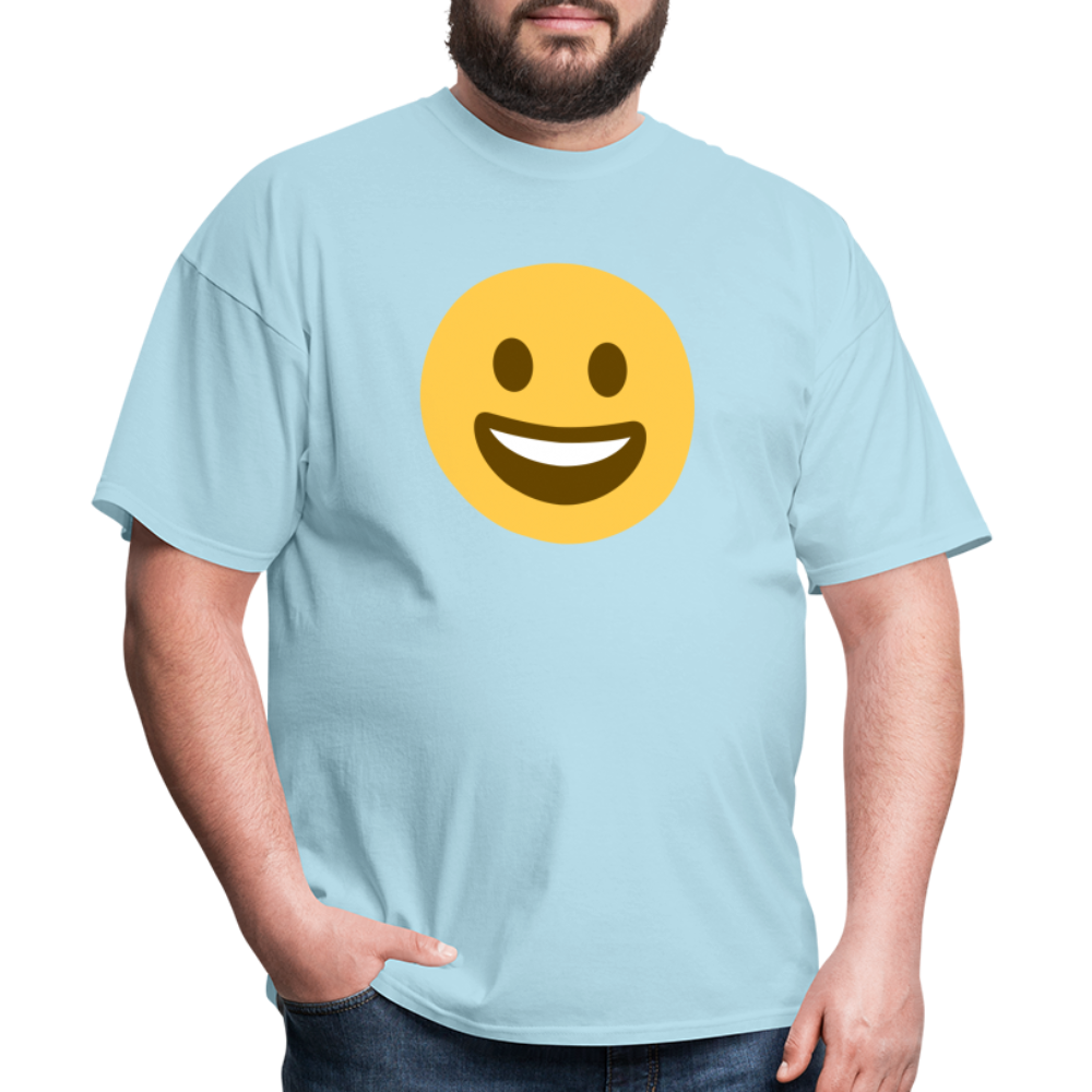 😀 Grinning Face (Twemoji) Unisex Classic T-Shirt - powder blue