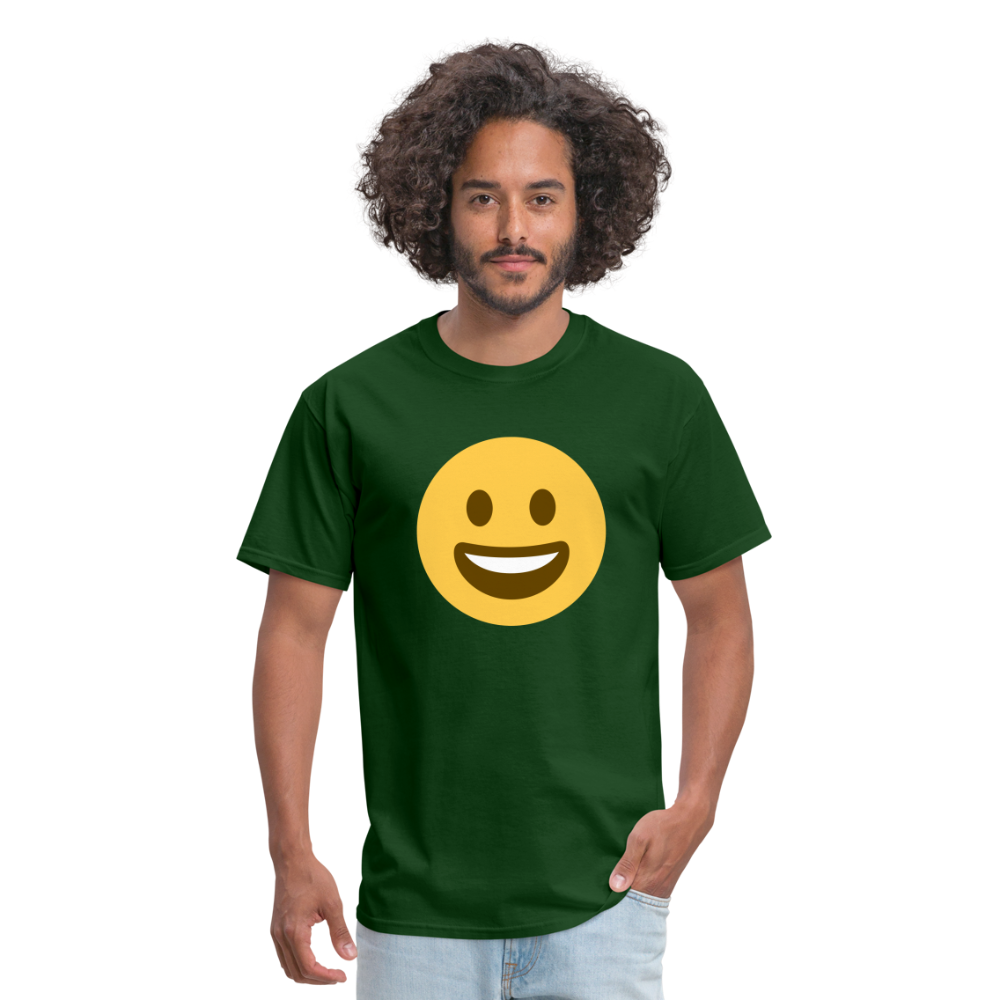 😀 Grinning Face (Twemoji) Unisex Classic T-Shirt - forest green