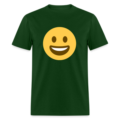 😀 Grinning Face (Twemoji) Unisex Classic T-Shirt - forest green