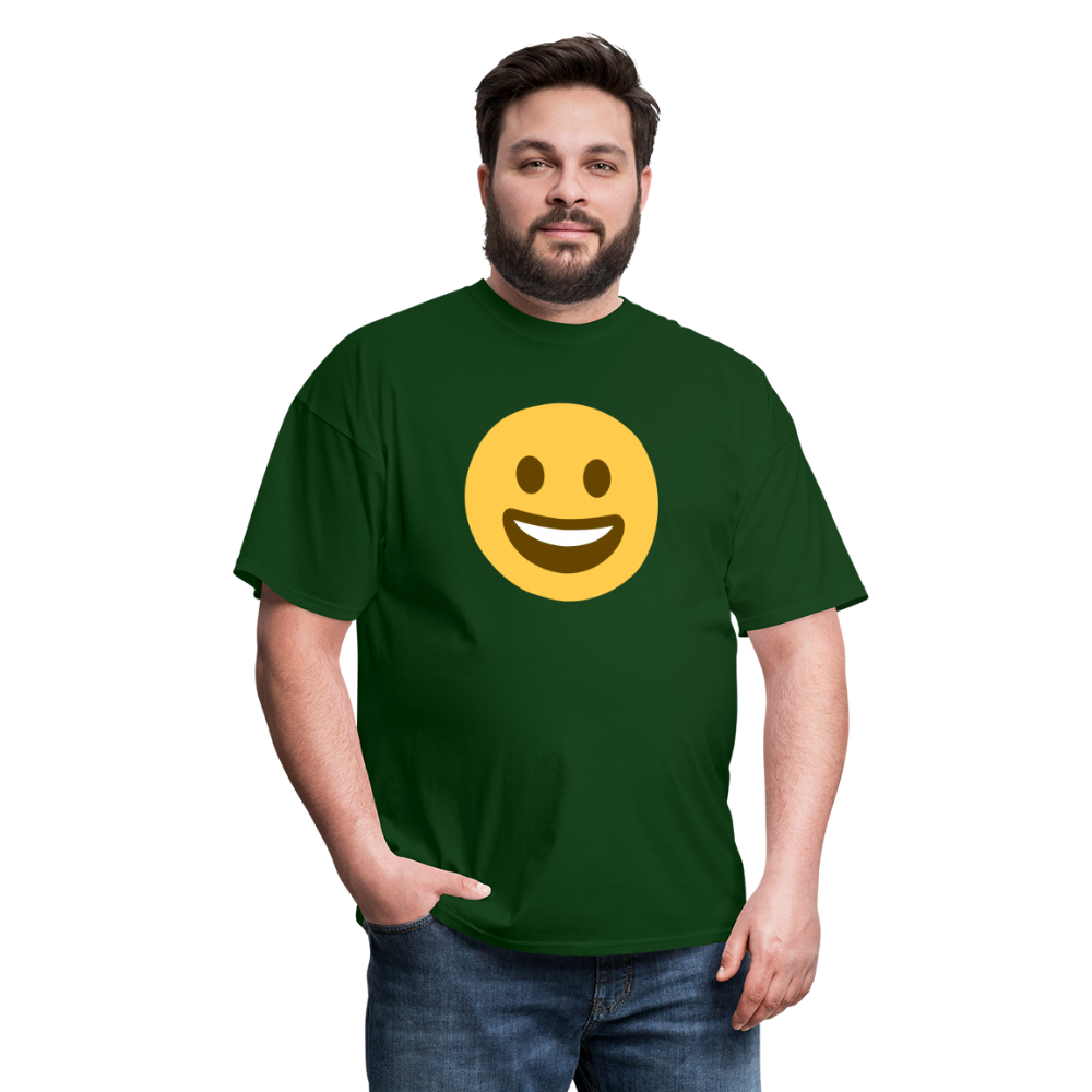 😀 Grinning Face (Twemoji) Unisex Classic T-Shirt - forest green