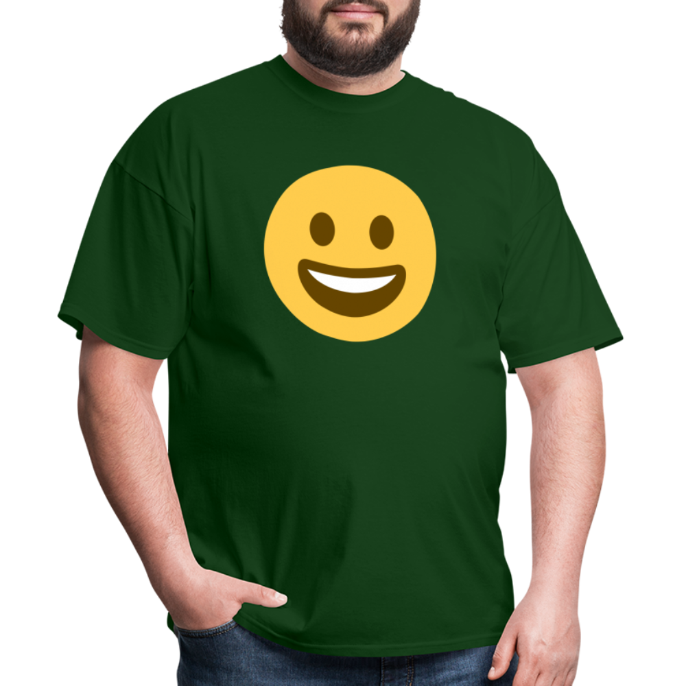 😀 Grinning Face (Twemoji) Unisex Classic T-Shirt - forest green