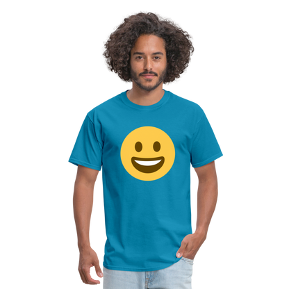 😀 Grinning Face (Twemoji) Unisex Classic T-Shirt - turquoise