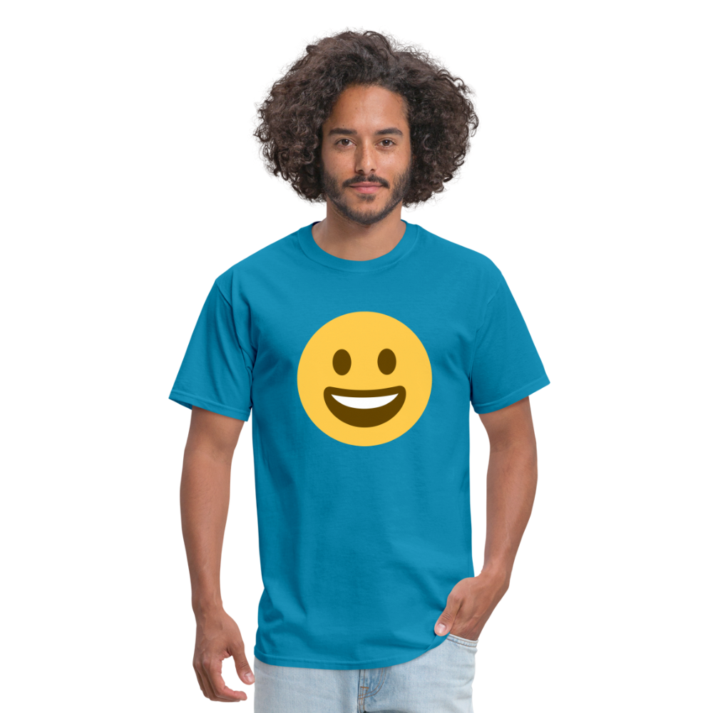 😀 Grinning Face (Twemoji) Unisex Classic T-Shirt - turquoise