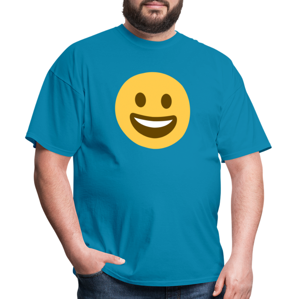 😀 Grinning Face (Twemoji) Unisex Classic T-Shirt - turquoise