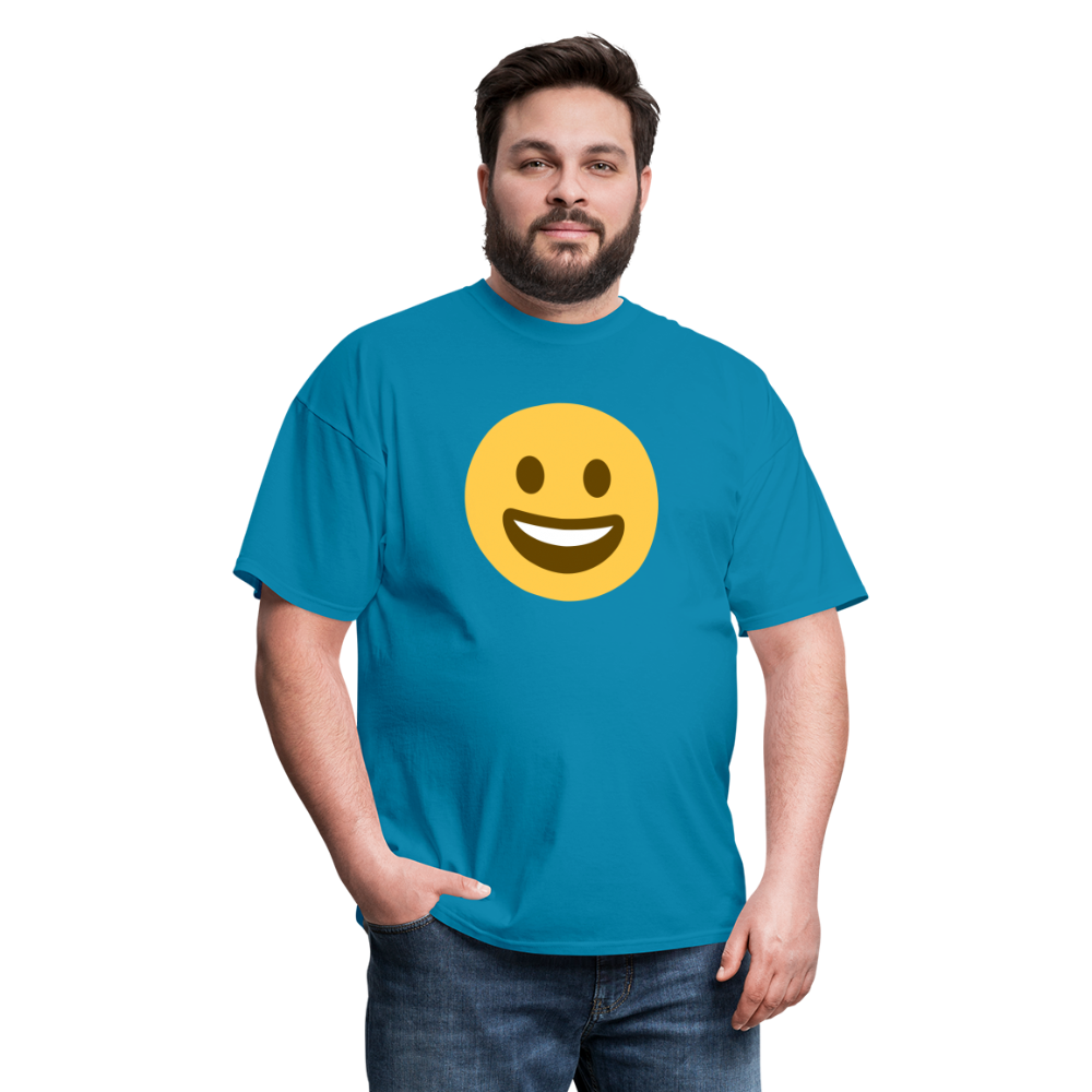 😀 Grinning Face (Twemoji) Unisex Classic T-Shirt - turquoise