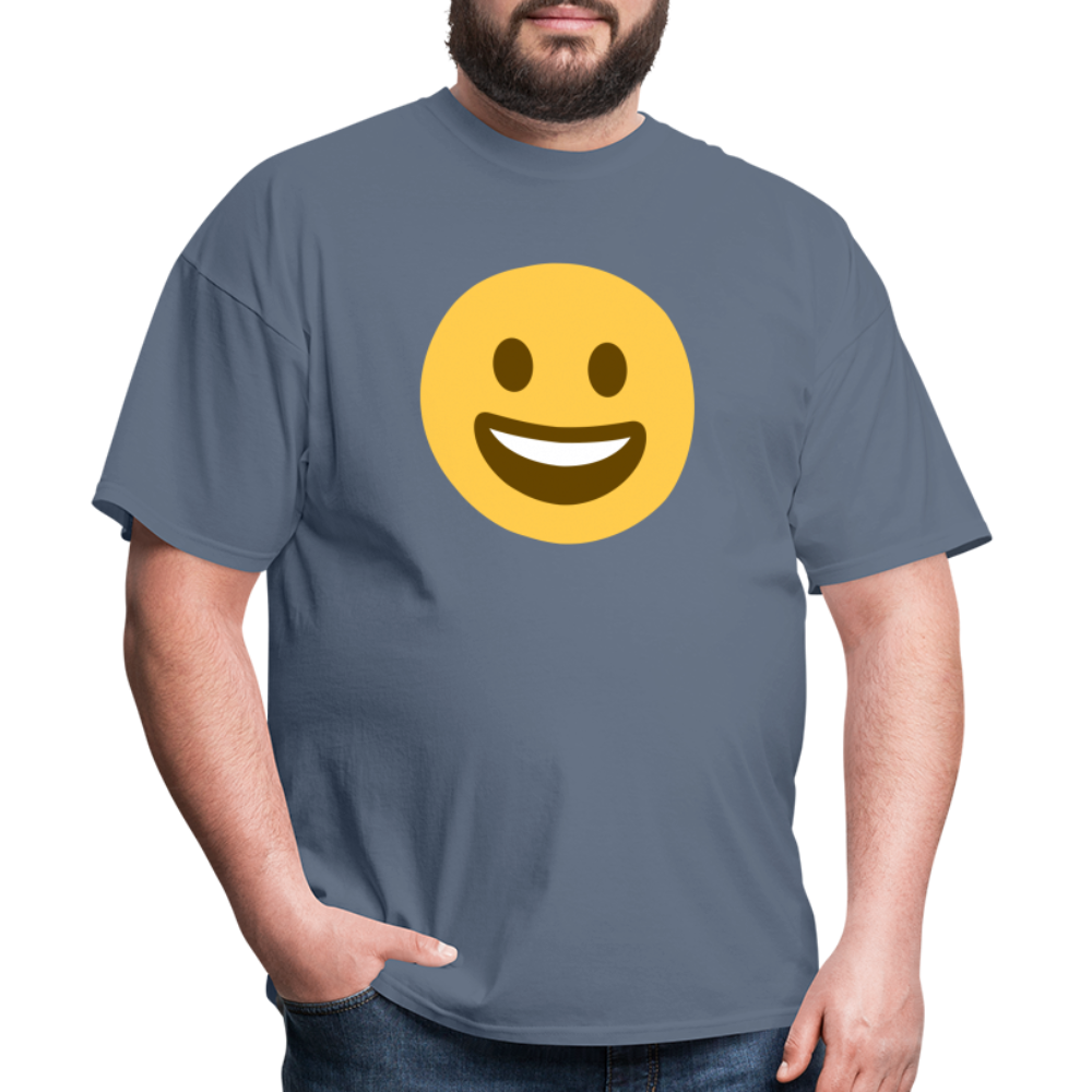 😀 Grinning Face (Twemoji) Unisex Classic T-Shirt - denim