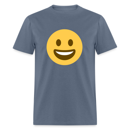 😀 Grinning Face (Twemoji) Unisex Classic T-Shirt - denim