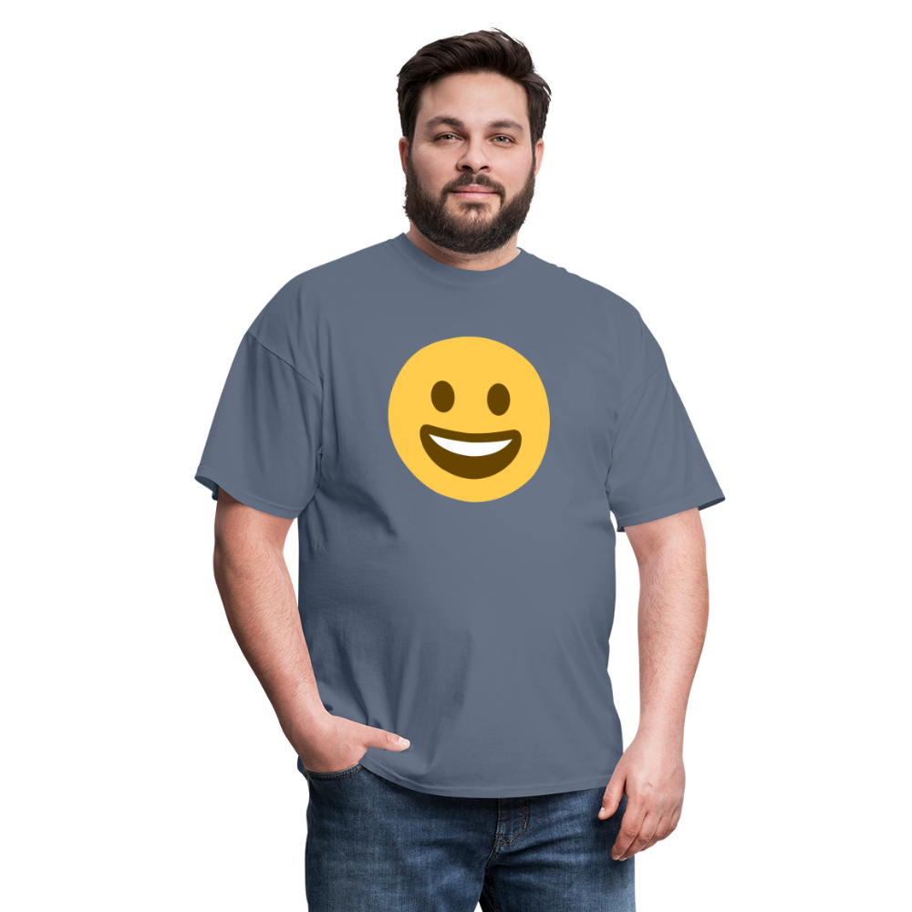 😀 Grinning Face (Twemoji) Unisex Classic T-Shirt - denim