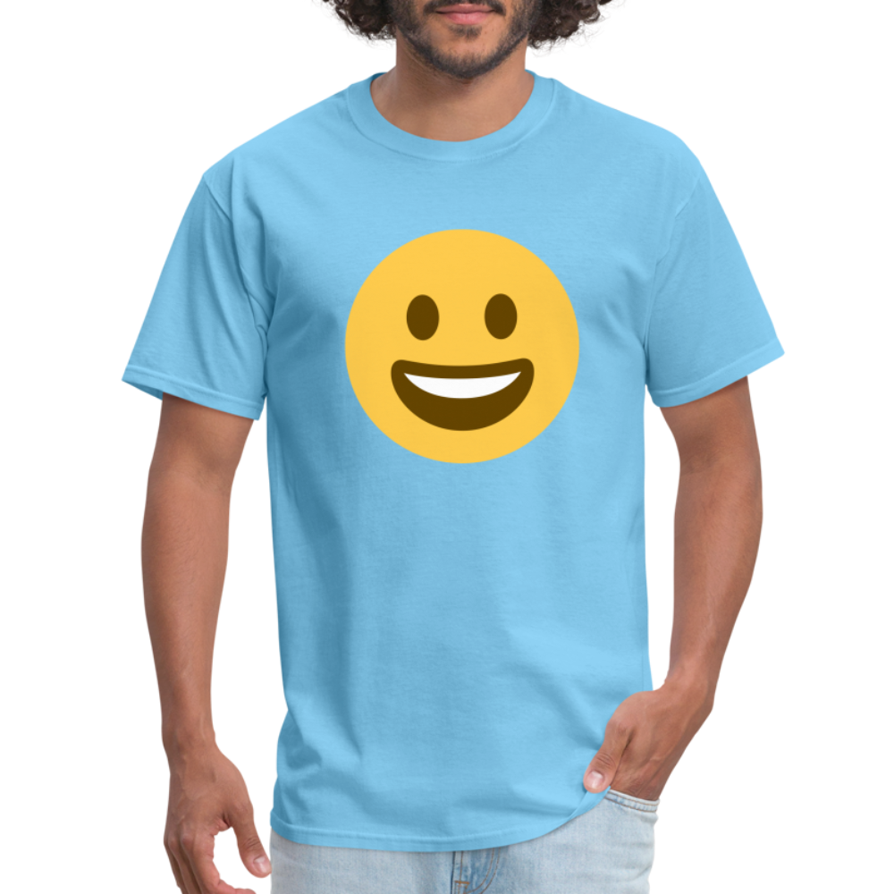 😀 Grinning Face (Twemoji) Unisex Classic T-Shirt - aquatic blue