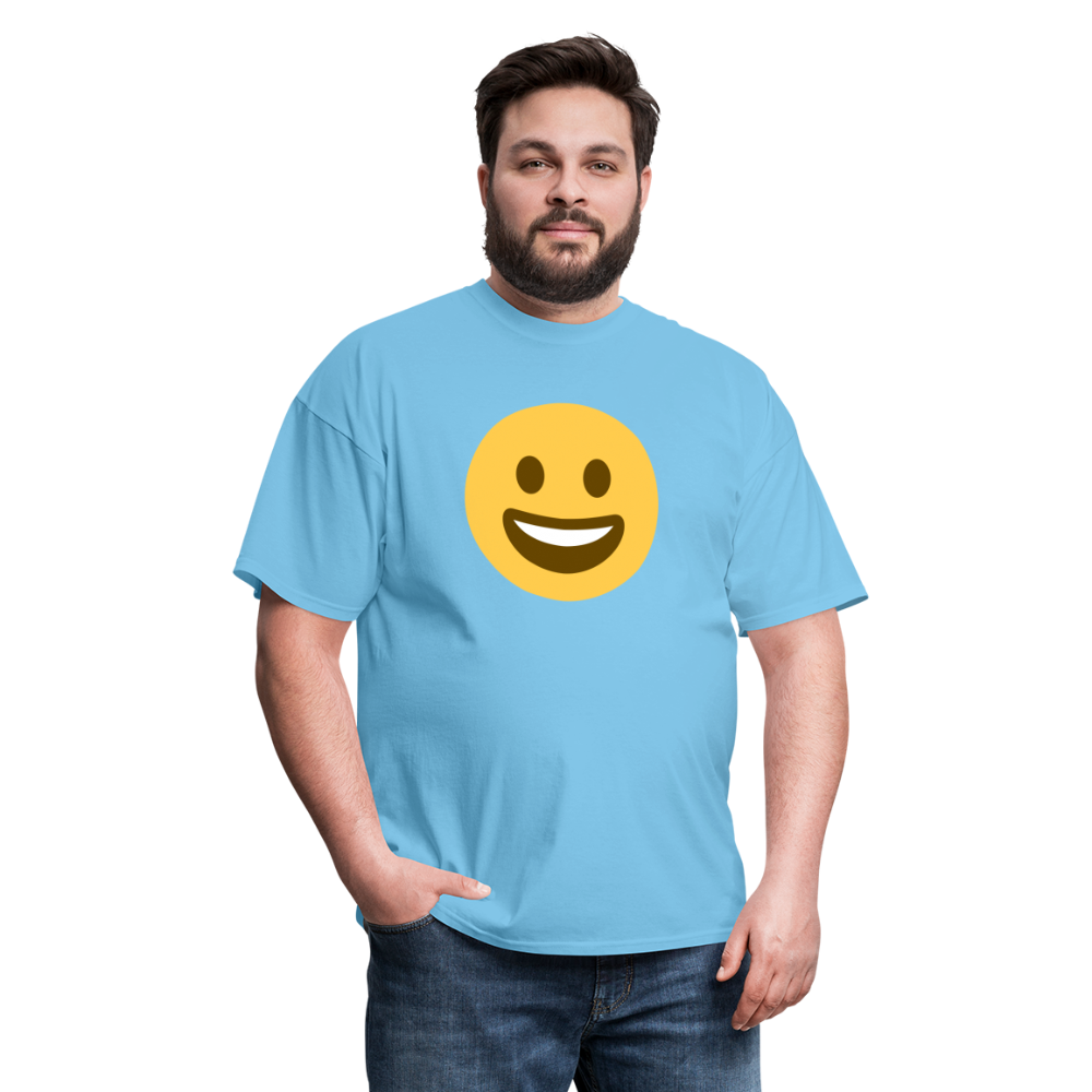 😀 Grinning Face (Twemoji) Unisex Classic T-Shirt - aquatic blue