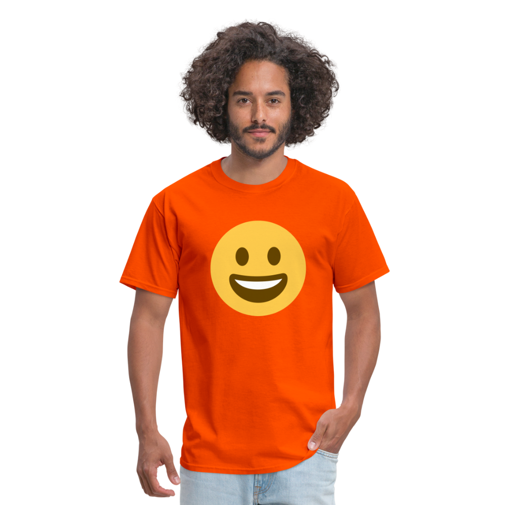 😀 Grinning Face (Twemoji) Unisex Classic T-Shirt - orange