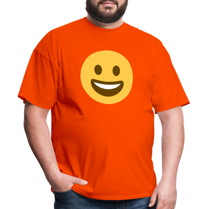 😀 Grinning Face (Twemoji) Unisex Classic T-Shirt - orange