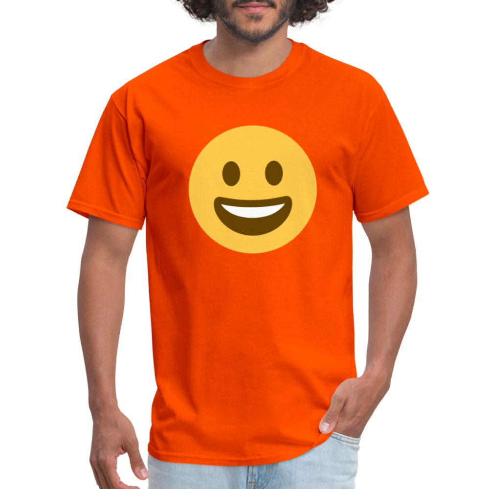 😀 Grinning Face (Twemoji) Unisex Classic T-Shirt - orange