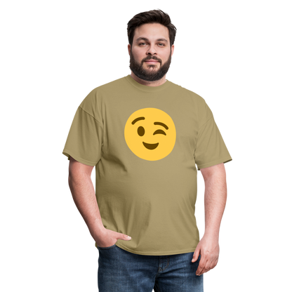 😉 Winking Face (Twemoji) Unisex Classic T-Shirt - khaki
