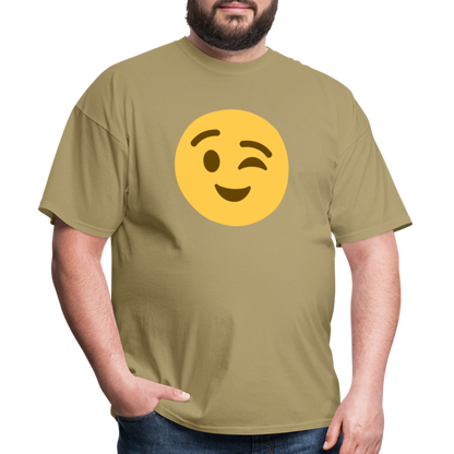 😉 Winking Face (Twemoji) Unisex Classic T-Shirt - khaki