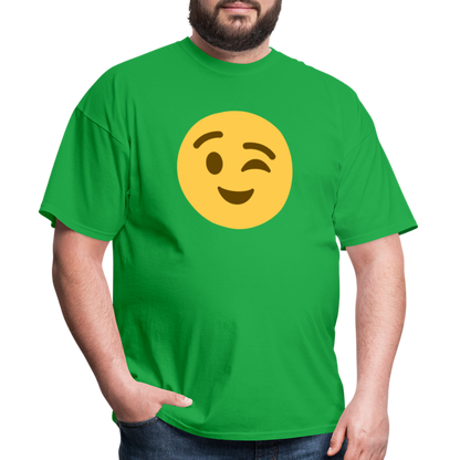 😉 Winking Face (Twemoji) Unisex Classic T-Shirt - bright green