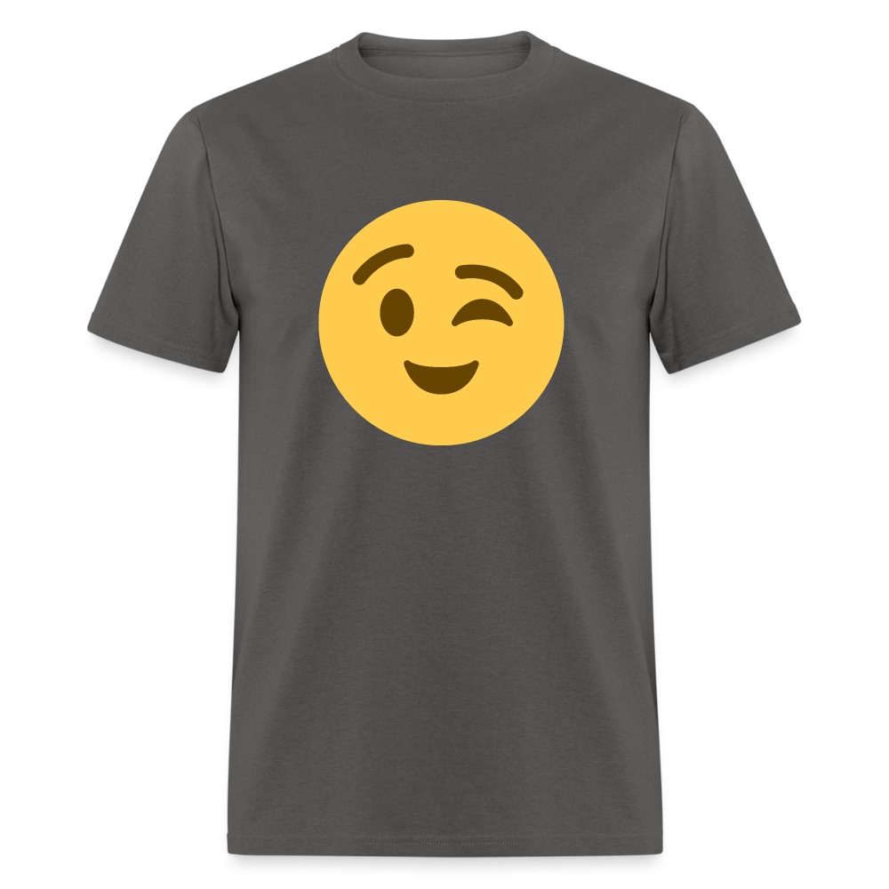 😉 Winking Face (Twemoji) Unisex Classic T-Shirt - charcoal
