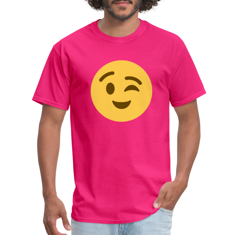 😉 Winking Face (Twemoji) Unisex Classic T-Shirt - fuchsia