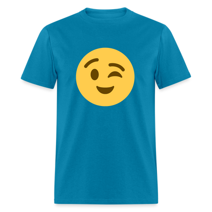 😉 Winking Face (Twemoji) Unisex Classic T-Shirt - turquoise
