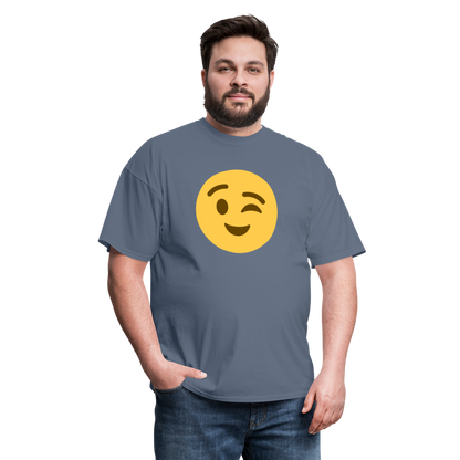 😉 Winking Face (Twemoji) Unisex Classic T-Shirt - denim