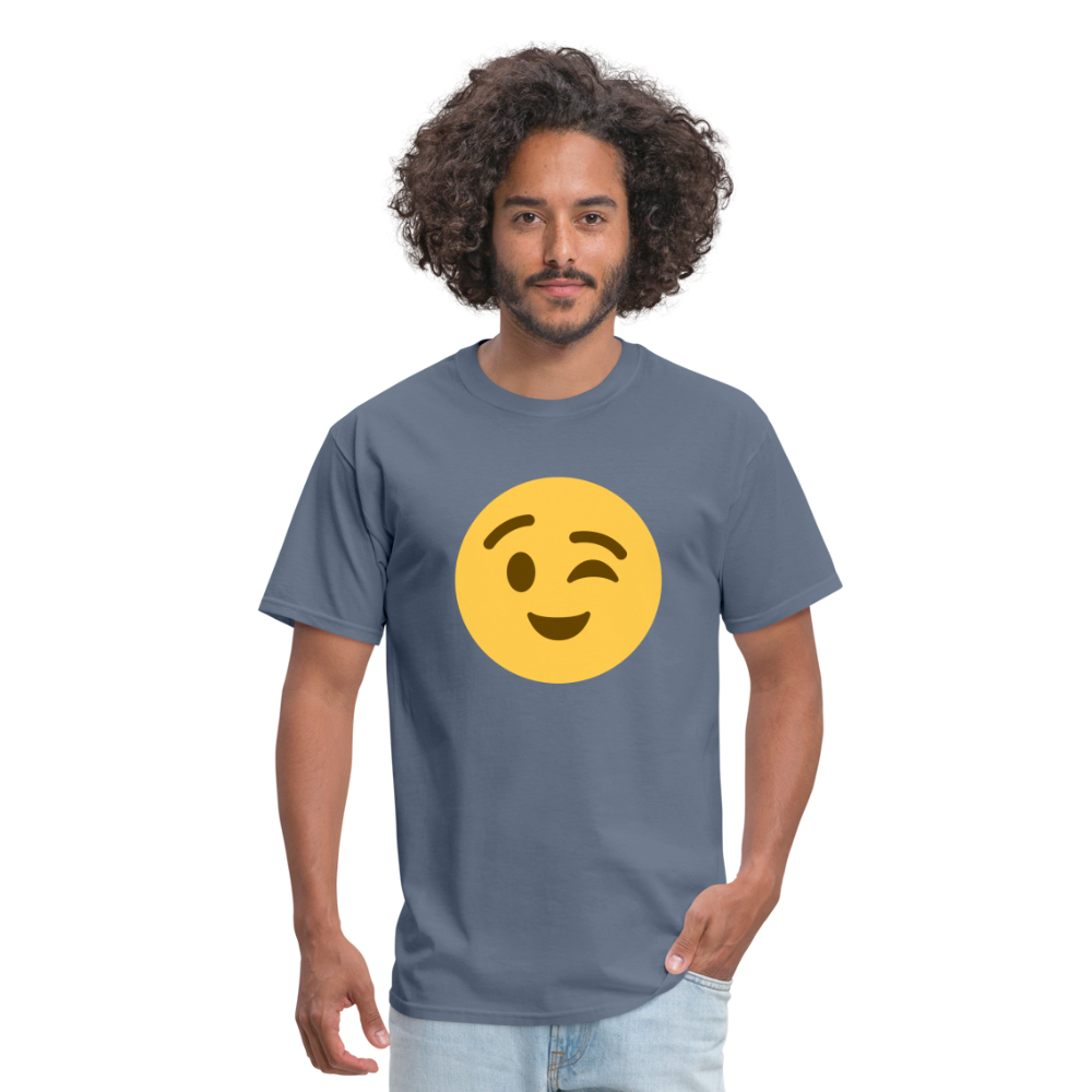 😉 Winking Face (Twemoji) Unisex Classic T-Shirt - denim