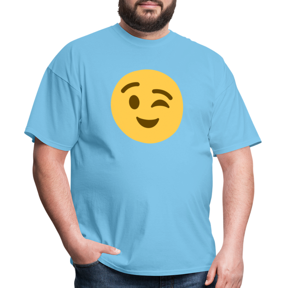 😉 Winking Face (Twemoji) Unisex Classic T-Shirt - aquatic blue