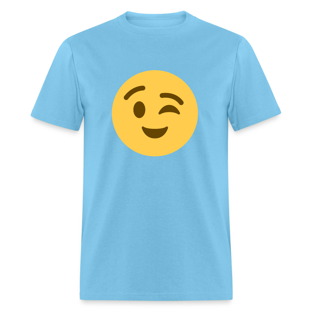 😉 Winking Face (Twemoji) Unisex Classic T-Shirt - aquatic blue