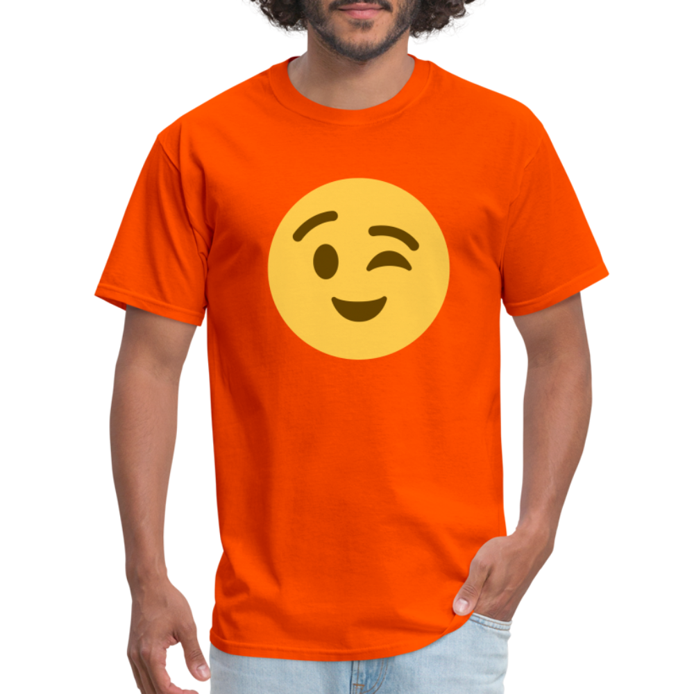 😉 Winking Face (Twemoji) Unisex Classic T-Shirt - orange
