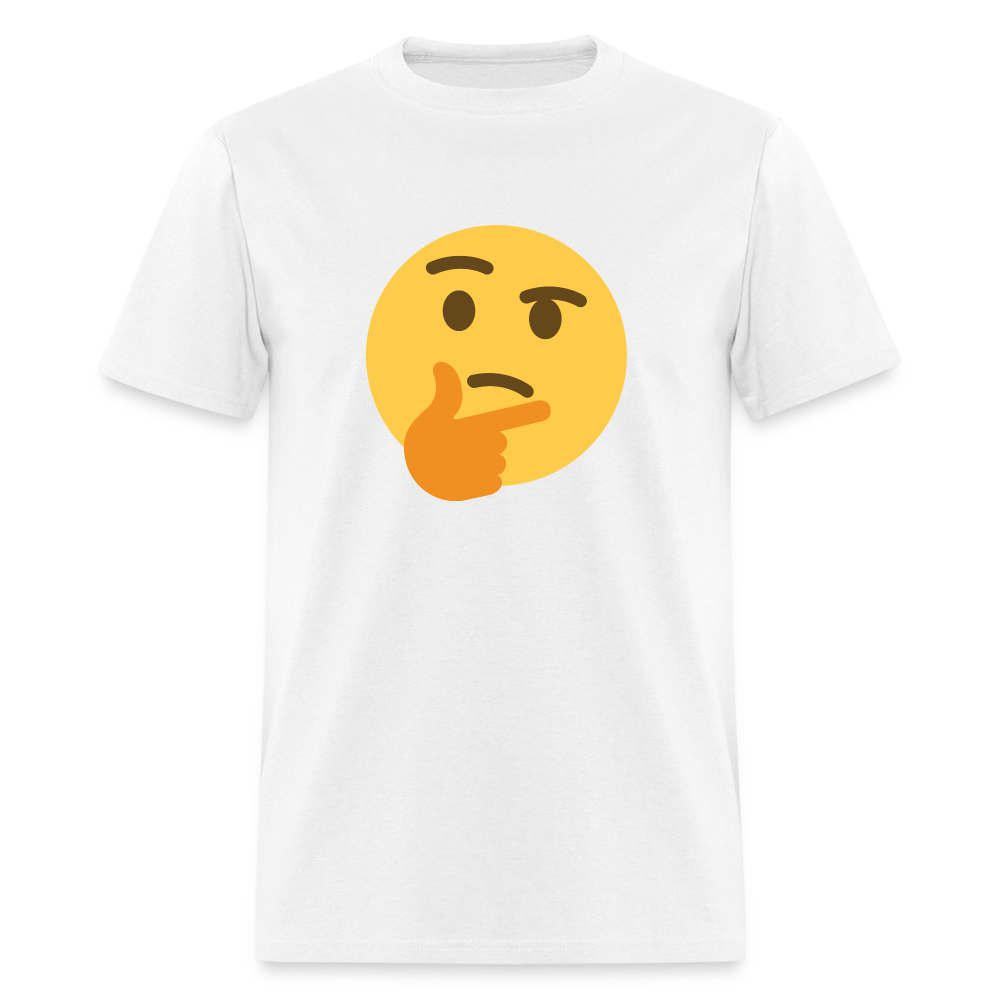 🤔 Thinking Face (Twemoji) Unisex Classic T-Shirt - white