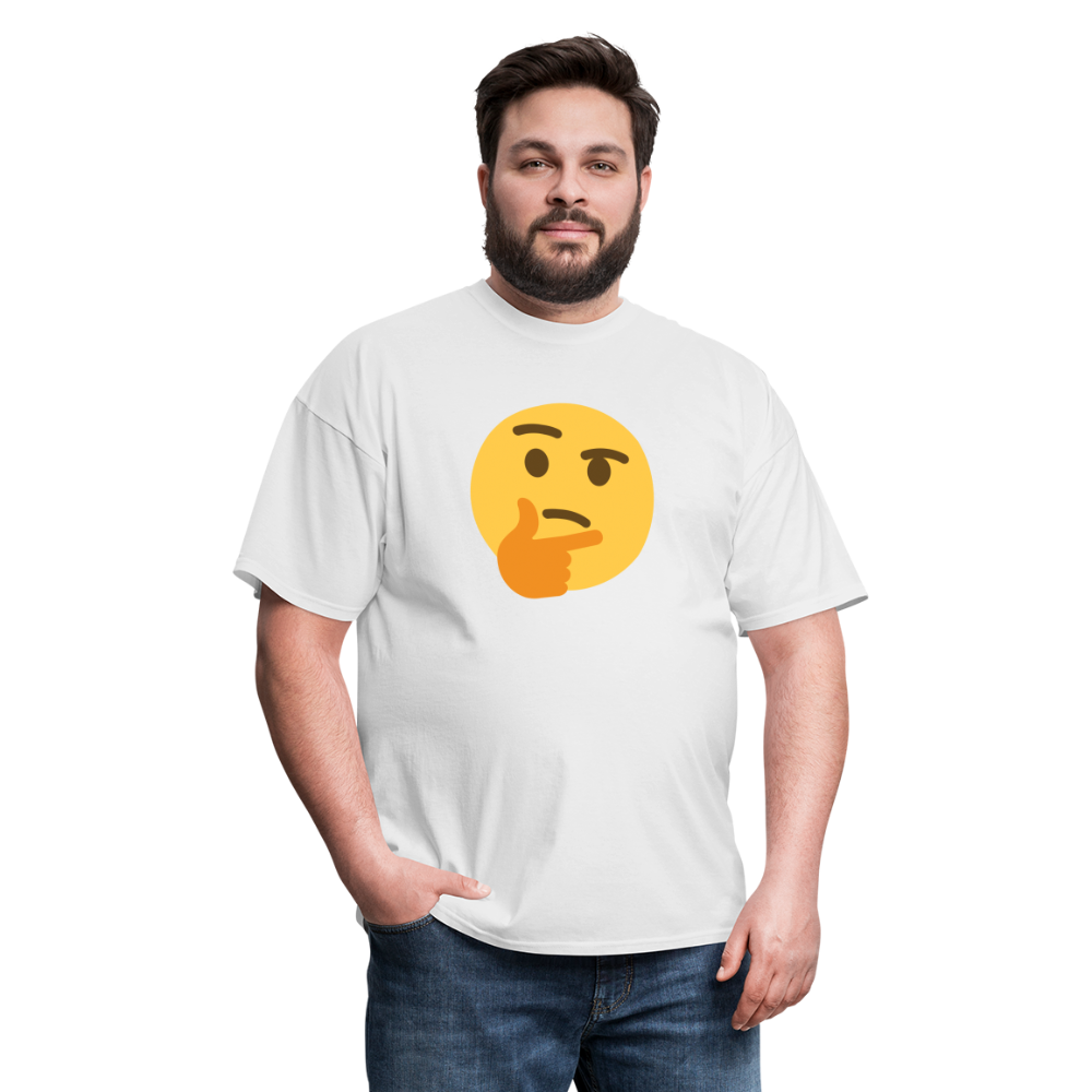 🤔 Thinking Face (Twemoji) Unisex Classic T-Shirt - white