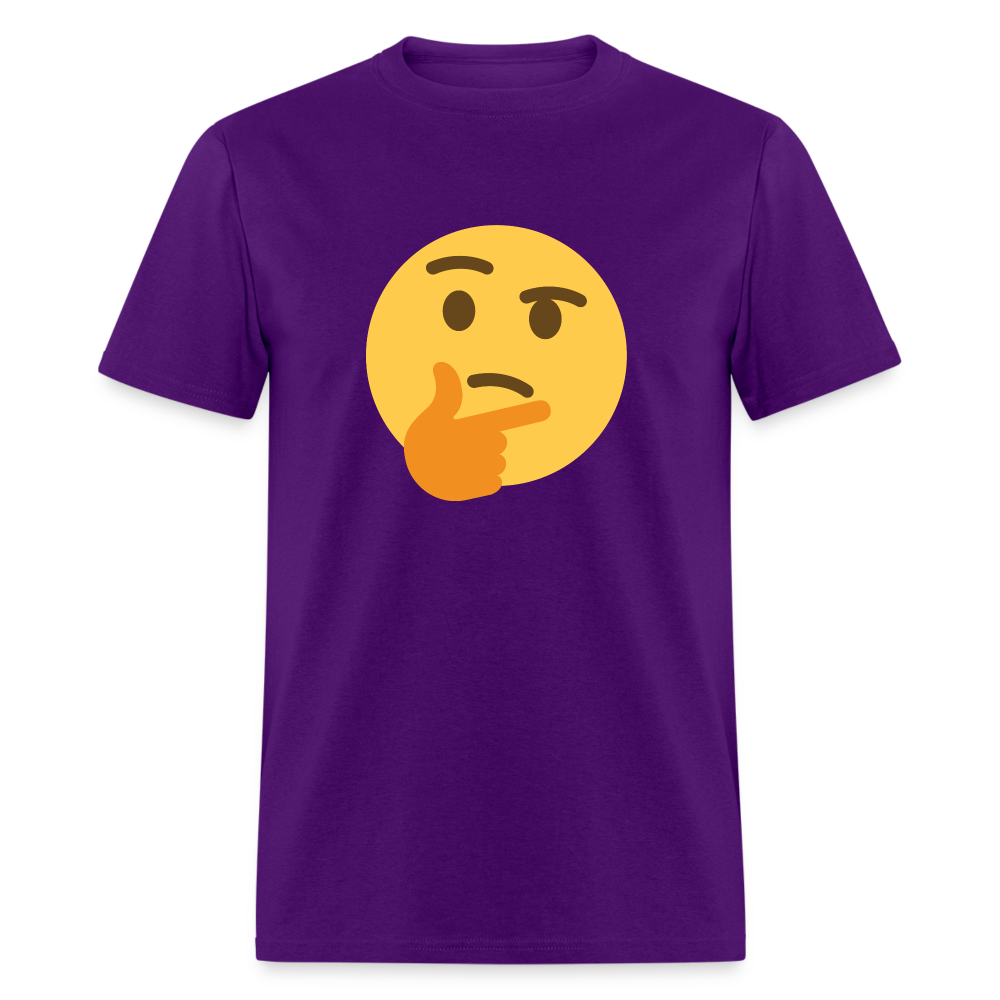 🤔 Thinking Face (Twemoji) Unisex Classic T-Shirt - purple