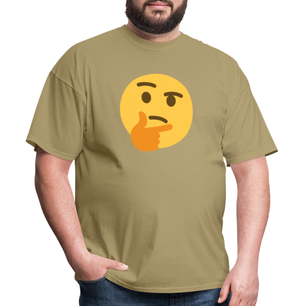 🤔 Thinking Face (Twemoji) Unisex Classic T-Shirt - khaki