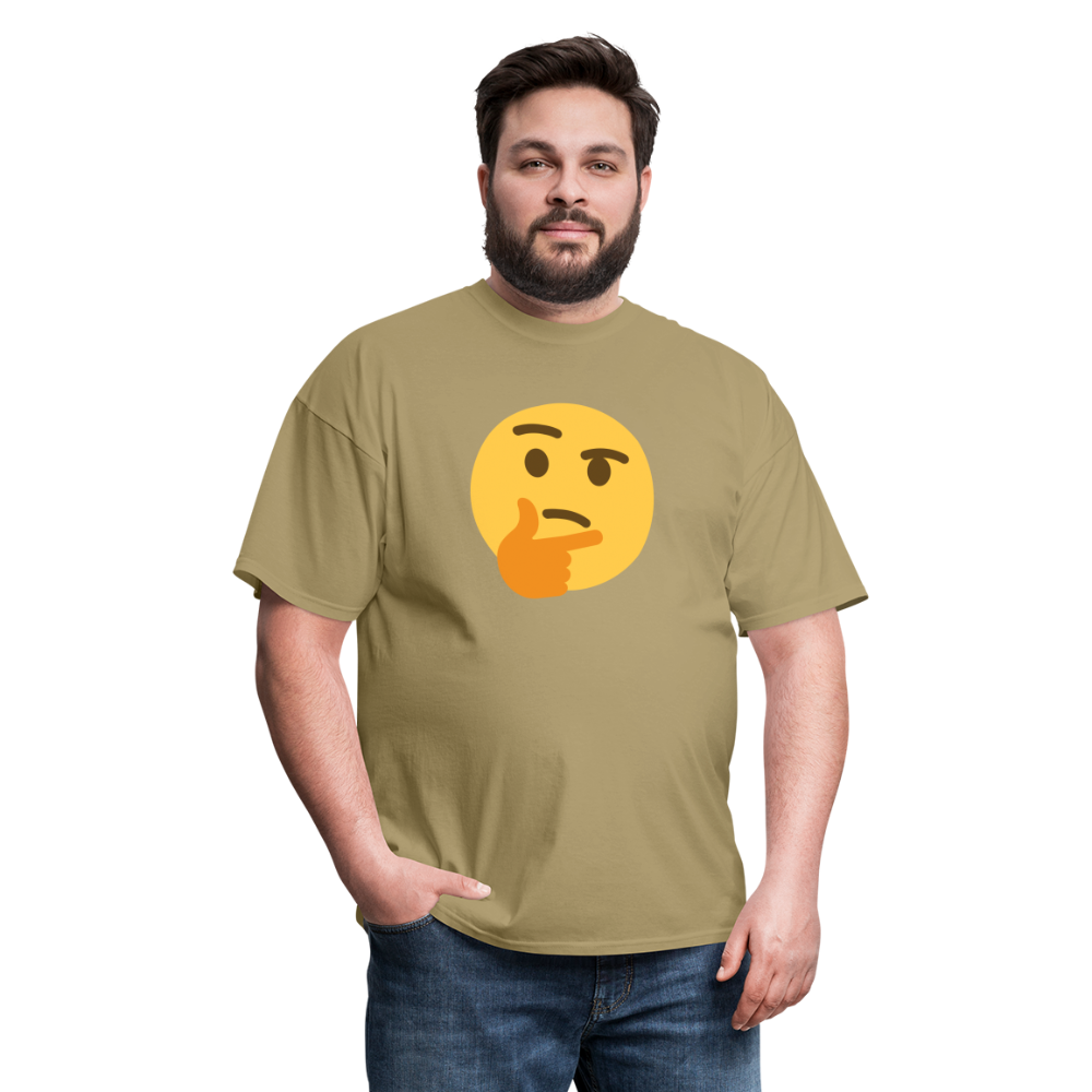 🤔 Thinking Face (Twemoji) Unisex Classic T-Shirt - khaki