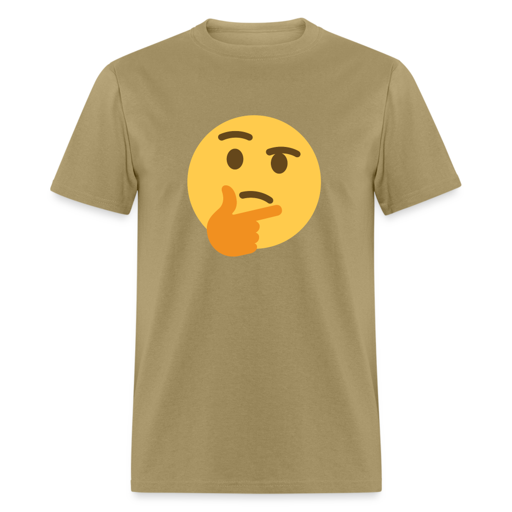 🤔 Thinking Face (Twemoji) Unisex Classic T-Shirt - khaki