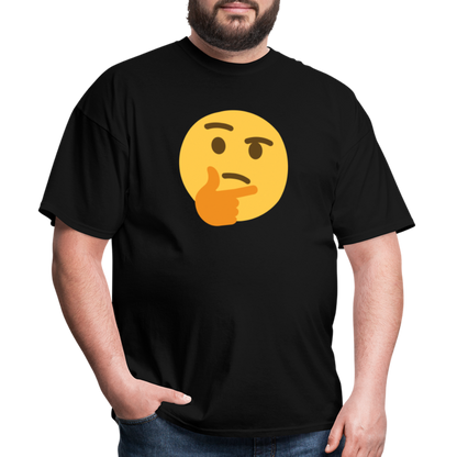 🤔 Thinking Face (Twemoji) Unisex Classic T-Shirt - black