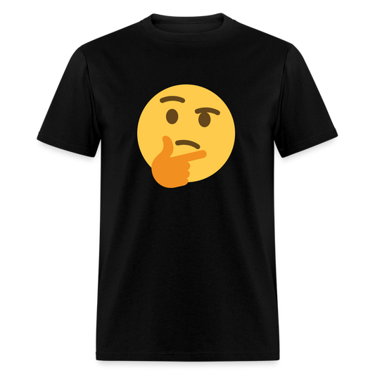 🤔 Thinking Face (Twemoji) Unisex Classic T-Shirt - black