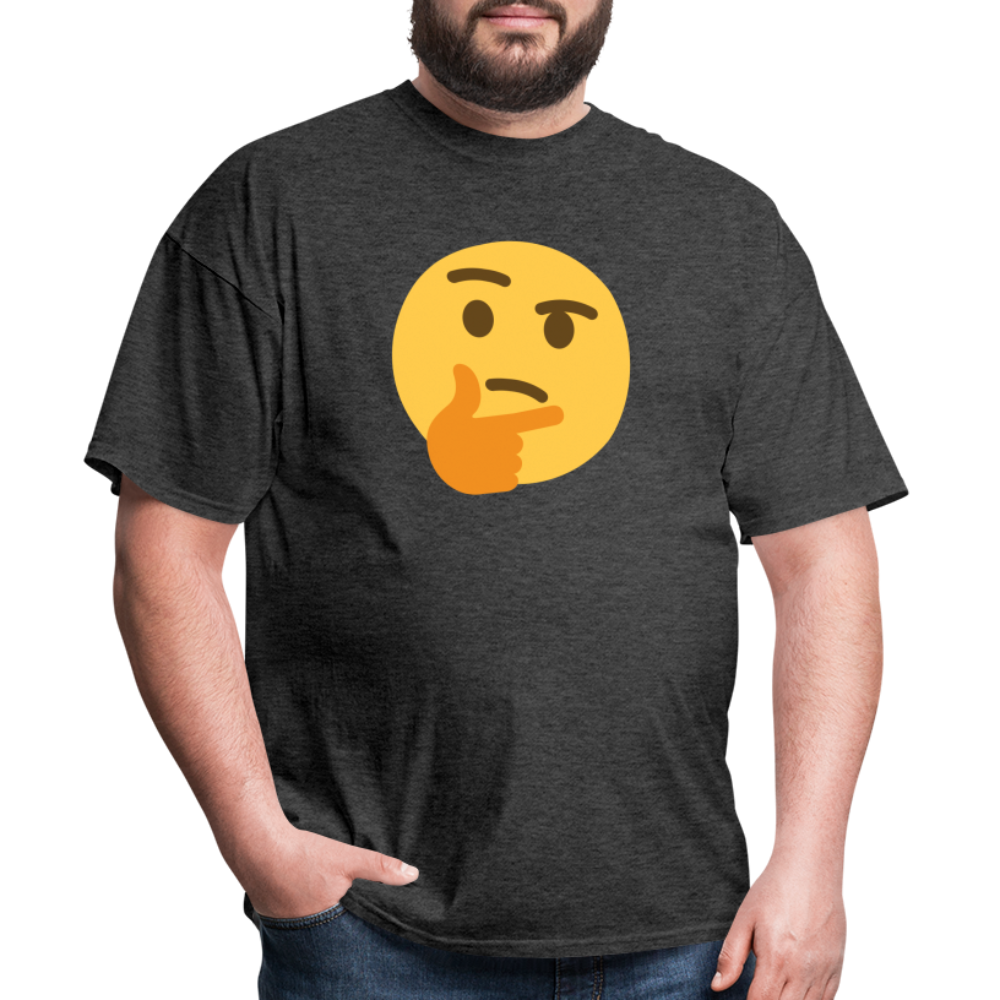 🤔 Thinking Face (Twemoji) Unisex Classic T-Shirt - heather black