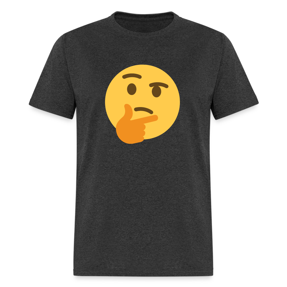🤔 Thinking Face (Twemoji) Unisex Classic T-Shirt - heather black