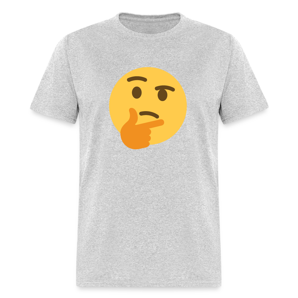 🤔 Thinking Face (Twemoji) Unisex Classic T-Shirt - heather gray