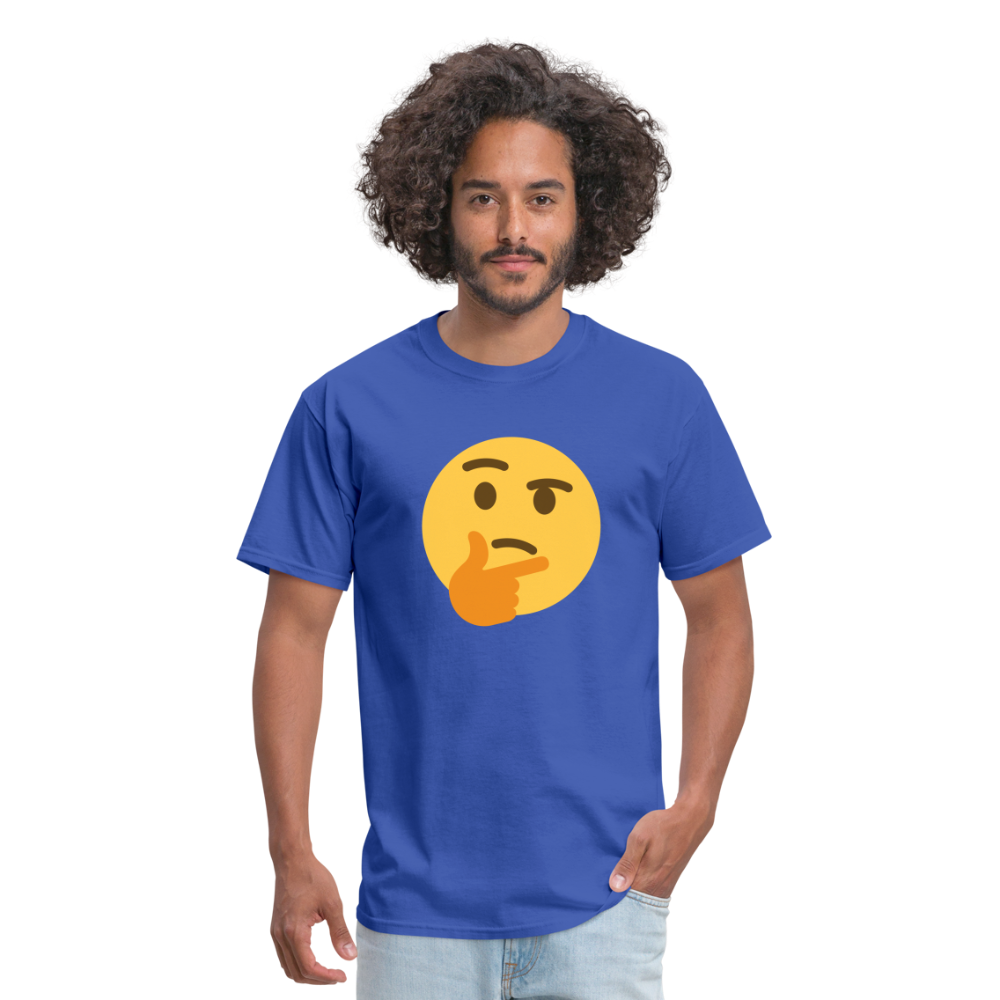 🤔 Thinking Face (Twemoji) Unisex Classic T-Shirt - royal blue