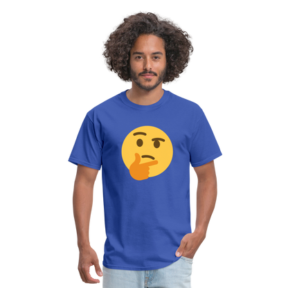 🤔 Thinking Face (Twemoji) Unisex Classic T-Shirt - royal blue