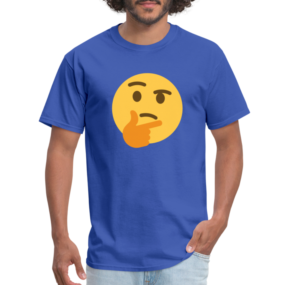 🤔 Thinking Face (Twemoji) Unisex Classic T-Shirt - royal blue