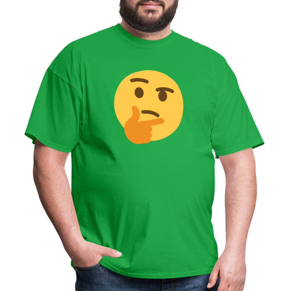 🤔 Thinking Face (Twemoji) Unisex Classic T-Shirt - bright green