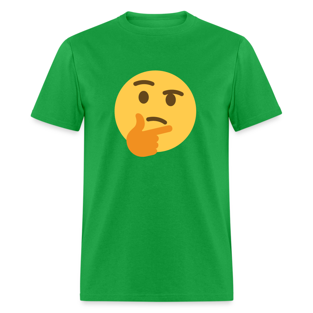 🤔 Thinking Face (Twemoji) Unisex Classic T-Shirt - bright green