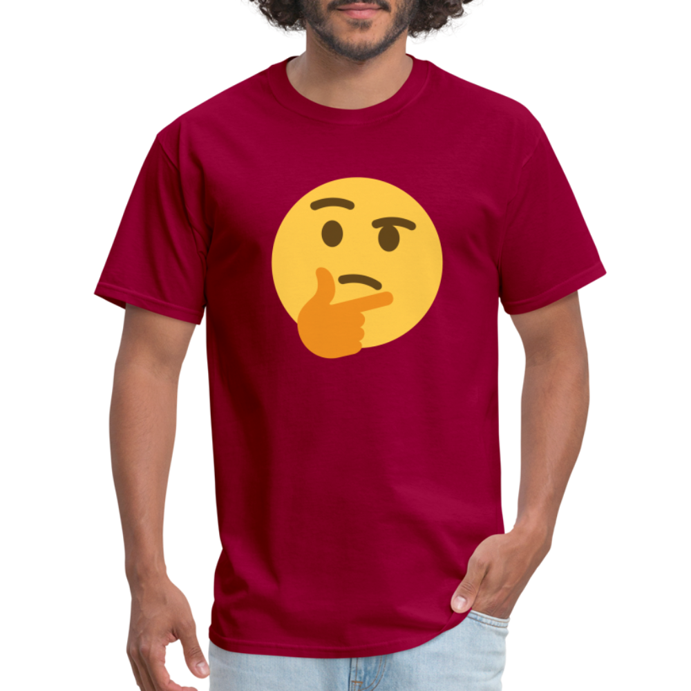 🤔 Thinking Face (Twemoji) Unisex Classic T-Shirt - dark red