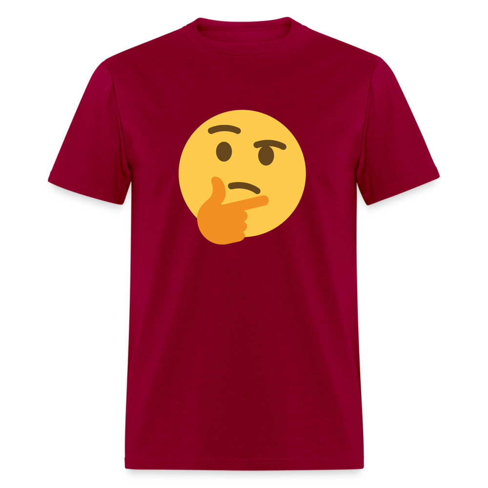 🤔 Thinking Face (Twemoji) Unisex Classic T-Shirt - dark red