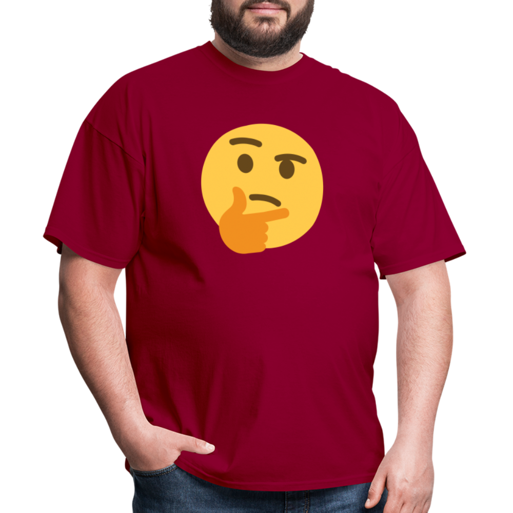 🤔 Thinking Face (Twemoji) Unisex Classic T-Shirt - dark red