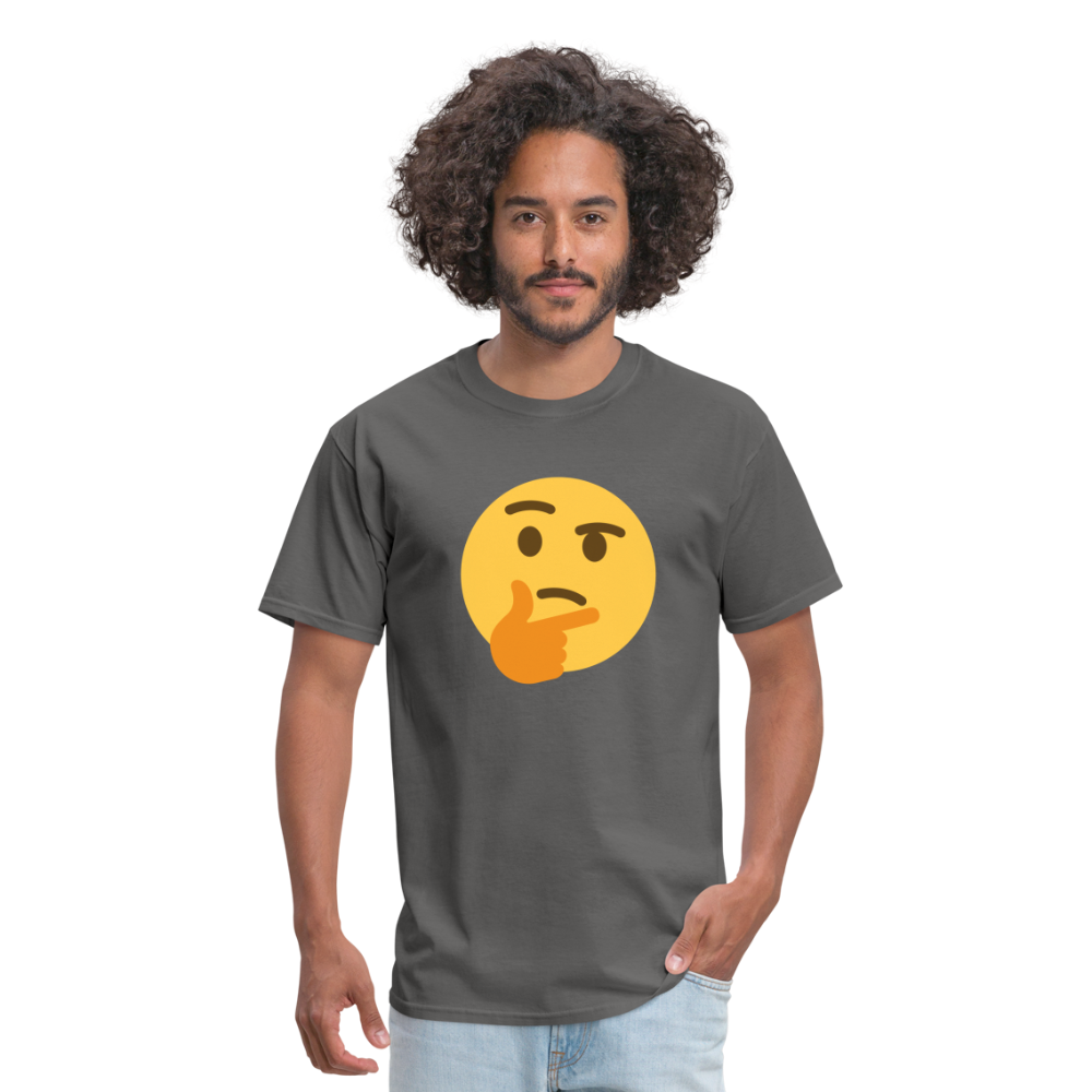 🤔 Thinking Face (Twemoji) Unisex Classic T-Shirt - charcoal